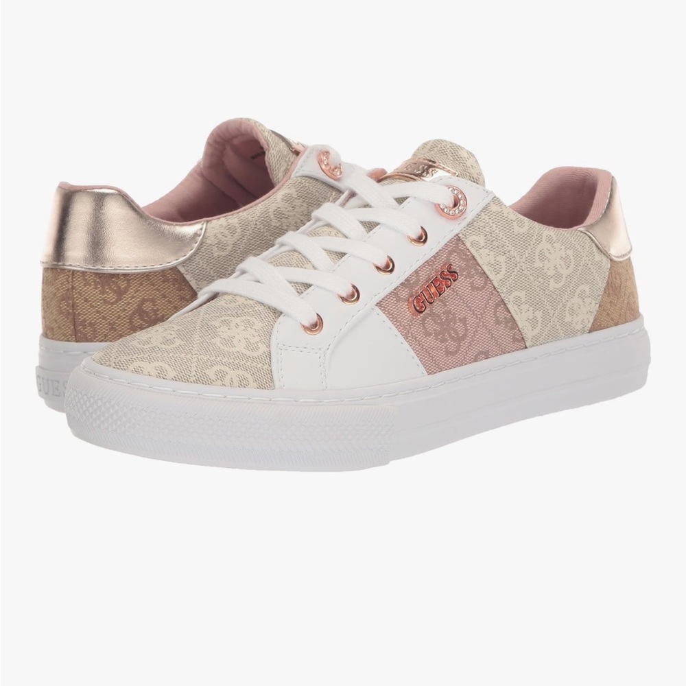 GUESS Loven Sneakers Women’s 8.5 Light Natural NEW IN BOX